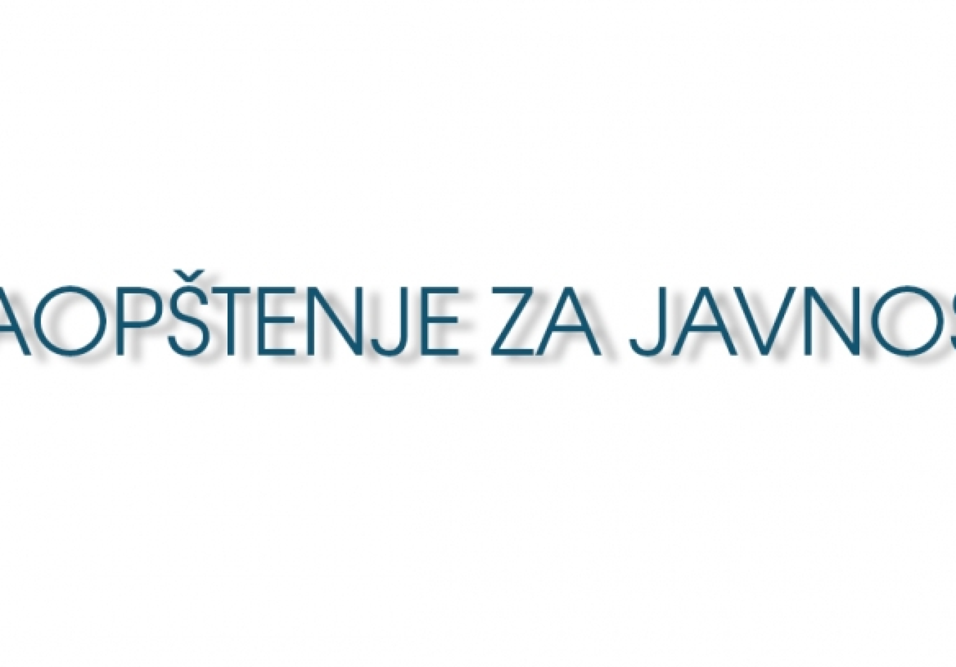 Saopštenje za javnost