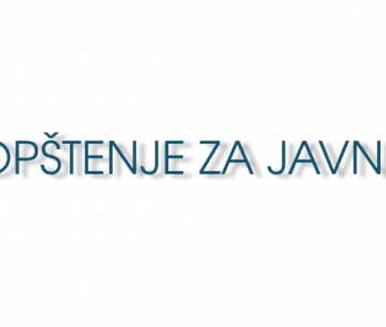 Saopštenje za javnost